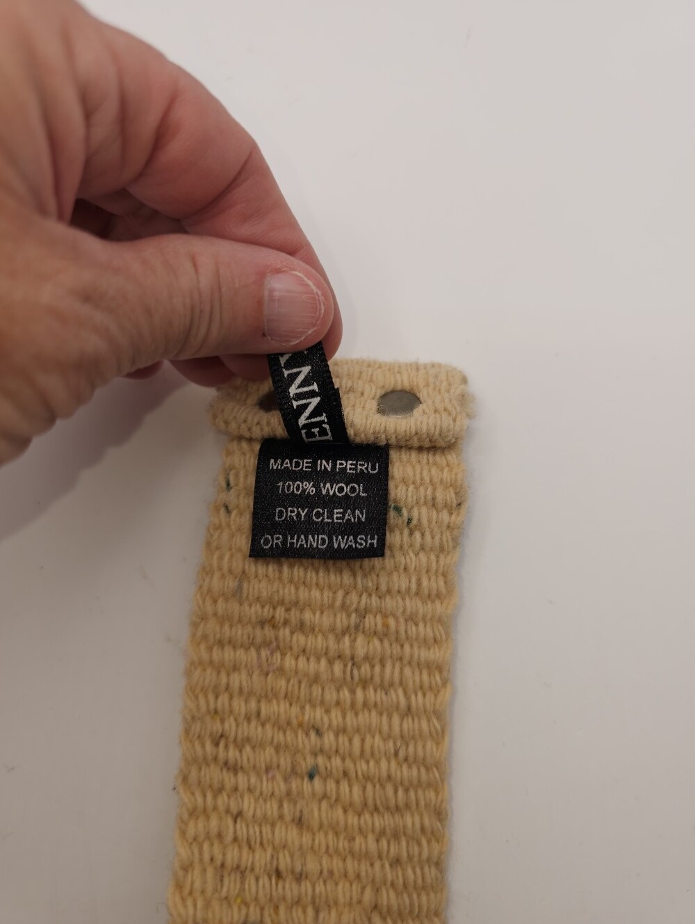 Vintage Jenny Krauss, 100% Wool Belt, Size Large - Picture 4 of 12